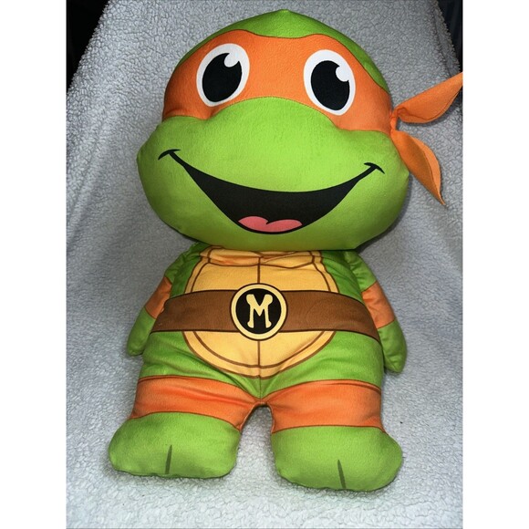 Legend Toys Teenage Mutant Ninja Turtles 20" Plush Michelangelo, Orange TMNT - Picture 5 of 5